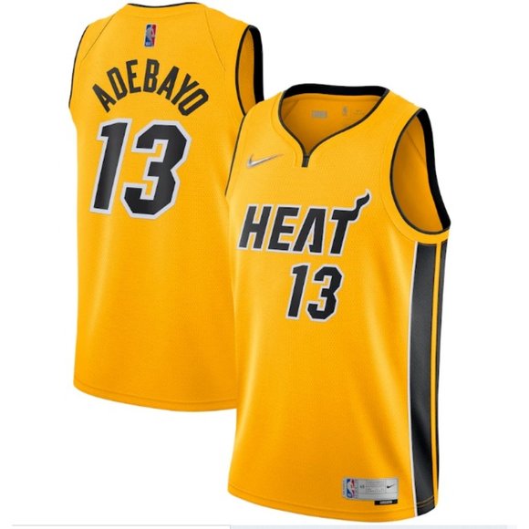Nike Miami Heat Earned Edition Swingman Bam Adebayo #13 Youth Sizes